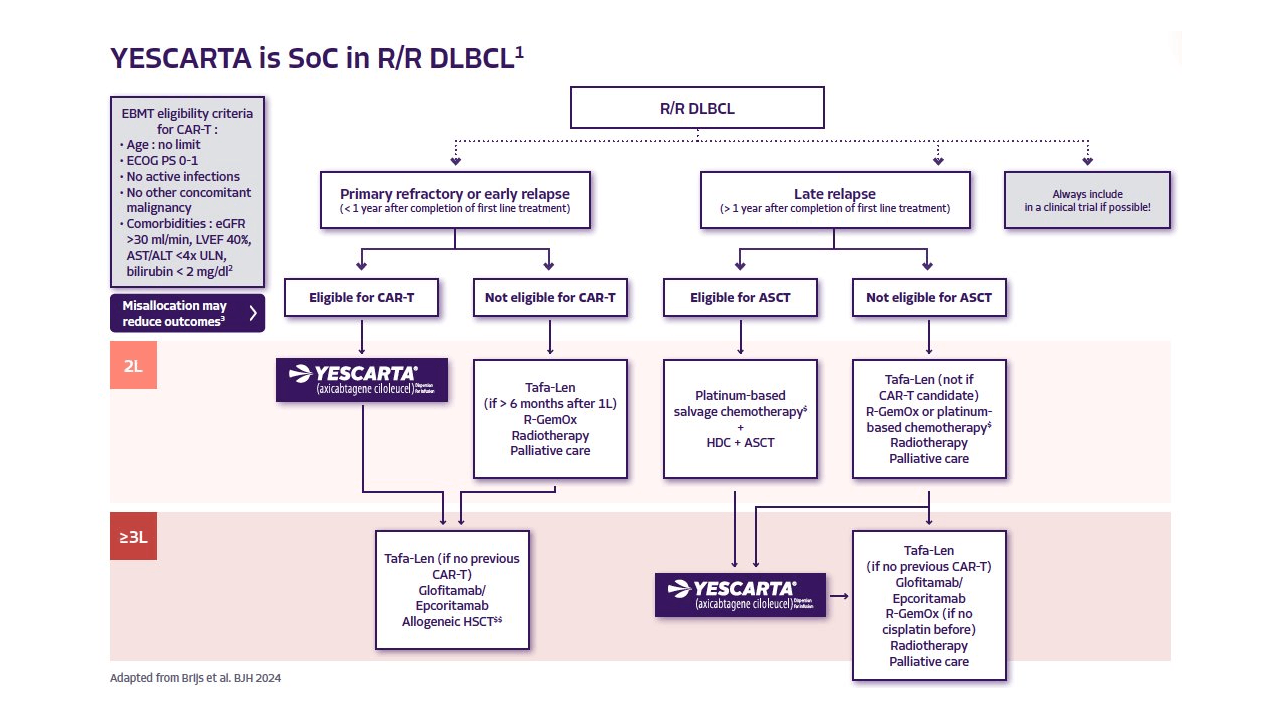Yescarta as new 2L DLBCL standard of care: a paradigm shift
